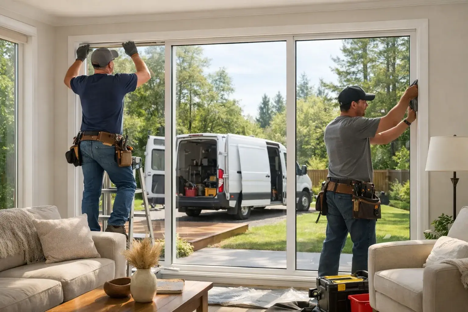Lonaconing — window installation